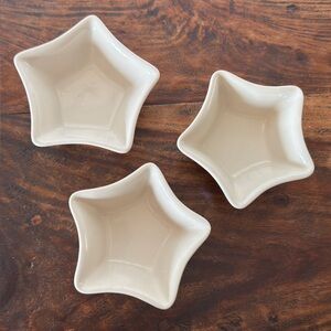 Longaberger Woven Traditions Set of 3 mini star shaped bowls